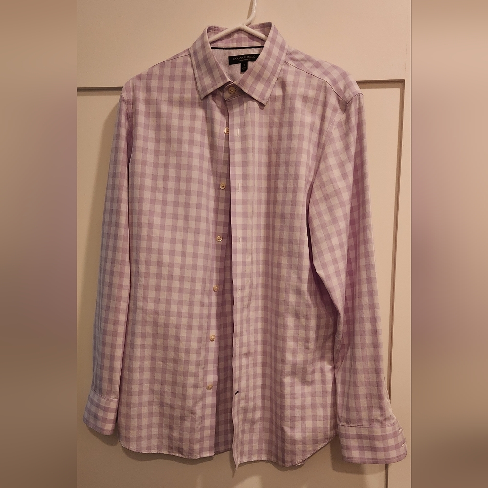 Men’s Banana Republic Non-Iron Slim Fit button down shirt long sleeve Size M